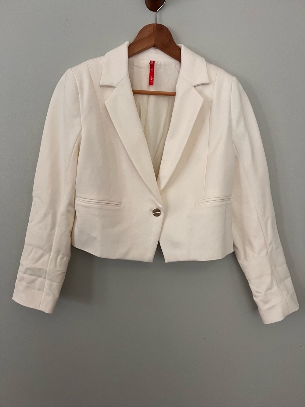Spanx Cropped Cream Blazer Small